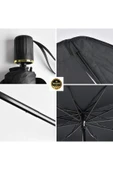 TRAKMATS Chery Niche Universal Araç İçi Ön Cam Katlanabilir Şemsiye Güneşlik Siyah - 4