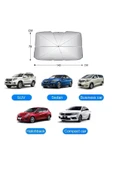 Bin Hediye Tüm Araçlar İçin Araba Ön Cam Güneşlik Katlanabilir Güneşlik Şemsiye Ön Cam Gölgelik ESNEK 709357TÜ - 5