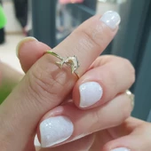 14 Ayar Altın Yunus Balığı Yüzük thumbnail 4