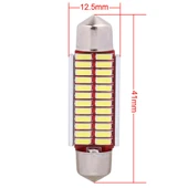 41mm 2W 240LM Beyaz Işık 24 LED SMD 4014 Hatasız Plaka Lambası 2'li Set - 4