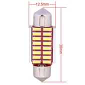 2 Adet 36mm 2W 160LM Beyaz Işık 16 LED SMD 4014 Hatasız Plaka Lambası - 4