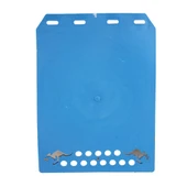 2 Parça WS-003 Premium Ağır Hizmet Silikon Çamur Paçalıkları Ön ve Arka Koruyucu Küçük Boy Mavi - 3