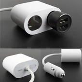 Xiaomi Youpin ROIDMI 2si1 Araba Çakmak ve Çift USB Hızlı Şarj Cihazı Beyaz 120W 10A - 4