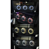 Mazda Atenza Alüminyum Klima Düğmesi Kapağı Seti 3 Parça Altın - 6