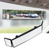 SHUNWEI Büyük Üç Katlı Kavisli Yüzeyli Araba Yan Aynası SD-2411 Model Ayarlanabilir Geniş Açı Kör Nokta Yardımcı Geniş Açı Lens - 1