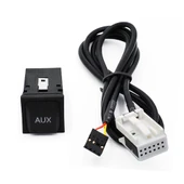 Volkswagen RCD510 310 300 Plus Uyumlu Araç AUX Adaptör Anahtarı ve Kablo Dayanıklılığı - 2