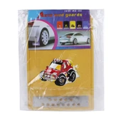 2 Parça WS-003 Premium Ağır Hizmet Silikon Çamur Paçalıkları Ön ve Arka Koruyucu Küçük Boy Sarı - 5