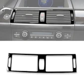 BMW X5 E70 2008-2013 ve X6 E71 2009-2014 Orta Hava Çıkışı Dekoratif Siyah Sticker - 1