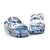 Erkek Çocuk Gri Beyaz Tokalı Figürlü Ortopedik Rahat Günlük Plaj Terlik - 6