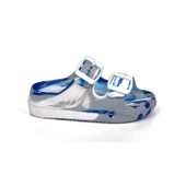 Erkek Çocuk Gri Beyaz Tokalı Figürlü Ortopedik Rahat Günlük Plaj Terlik - 2