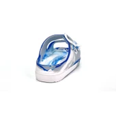 Erkek Çocuk Gri Beyaz Tokalı Figürlü Ortopedik Rahat Günlük Plaj Terlik - 5