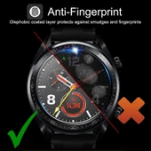 46mm Evrensel Temperli Cam Ekran Koruyucu Galaxy LG Sony Huawei Garmin Uyumlu - 5