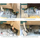 Honda Civic 2006 2012 ISOFIX ve Latch Çocuk Koltuğu Bağlantı Aparatı Sol Taraf Model ZJ 2008L - 7