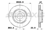 ON FREN DISKI MONDEO II / III 9200 SCORPIO 9498 COUGAR 98001.6 16V / 1.8 / 2.0I 16V (HAVA S - 1