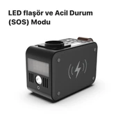 Xenon Smart Taşınabilir Kablosuz Hızlı Şarj Cihazı Type-C Ac USB 3.0 Güç Çıkışı LED Lamba 24000 Mah Güç Istasyonu X6801 - 4