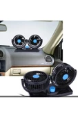 Point Tiger Marketing 12v Kademeli Çift Başlı 360 Dönebilen Araç Fanı Oto Fan Soğutucu Vantilatör - 3