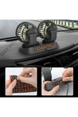 Extra Marketing Araç Içi Vantilatör 360° Dönebilen Torpido Üstü Çift Başlıklı Vantilatör Usb Girişli Küçük - 2