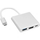 Type-C To HDMI USB 3.0 Çevirici 3in 1 Dönüştürücü Adaptör - 1