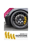 Extra Marketing Citroen C-Elysee Uyumlu Sarı Yağ Hortumlu Kaliper Kapağı 4'lü - 2