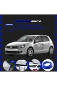 Universal Volksvogen Golf 6 Oto Araç Kapı Koruma Fitili 5metre Parlak Mavi Renk - 1