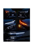 KG GROUP Tiger Marketing Renault Megane 2 Uyumlu Far Üstü Kayar Led Selamlamalı - 4