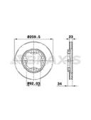 ON FREN DISKI HAVALI HONDA ACCORD 90-98 CIVIC 95-01 (260X4) - 1