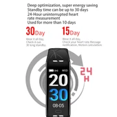 Z21 Plus Akıllı Bileklik 0 96 inç TFT Renkli Ekran Siyah IP68 Su Geçirmez Nabız ve Uyku Takip - 5