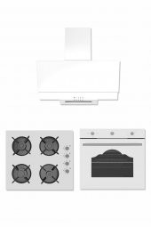 Alveus Newcastle 604T 3Lü Beyaz Ankaste Set (F17 - Gls640 - 604T) - 1