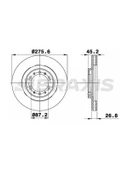 ON FREN DISKI HAVALI MITSUBISHI PAJERO II 96-00 276X6 - 1