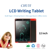 Taşınabilir 12 İnç Kırmızı LCD Yazı Tahtası Elektronik Çizim ve Yazma Tableti Kalemli - 9