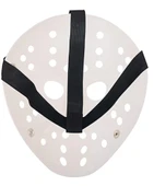 Beyaz Kırmızı Çizgili Tam Yüz Hokey Maskesi thumbnail 5