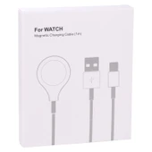 Apple Watch Serisi Manyetik Kablosuz Hızlı Şarj Kablosu Type-C - 3