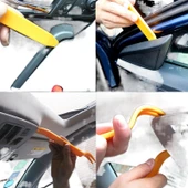 4 Parça Plastik Levye Seti Çift Uçlu Gösterge Paneli Döşeme Sökme Aracı - 7