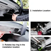 2 Parça Ayarlanabilir Otomatik Araba Bagaj Kapağı Kaldırma Yayı - 6
