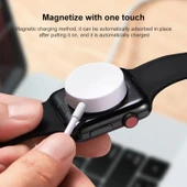 Apple Watch Manyetik Kablosuz Hızlı Şarj Kablosu Type-C USB-C Beyaz 1 Metre - 6