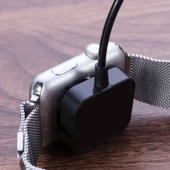 1 Metre Manyetik Hızlı Şarj Kablosu Apple Watch Serisi Ultra 8 7 6 SE 5 4 3 2 Siyah - 4