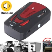Yüksek Performanslı 360 Derece Tam Bant Tarama Araç Hız Test Sistemi Radar Dedektörü Rusça Sesli Yayın Siyah Kırmızı - 1
