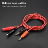 Muz Fişi Timsah Klipsi Test Kablosu 1 Metre - 3