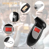 LCD Dijital Alkol Test Cihazı Siyah Model Alcohol Tester 2 - 10