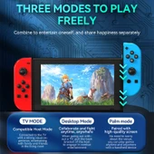 JOY 02 RGB Işıklı Bluetooth Oyun Kolu Yeşil Mavi Nintendo Switch Uyumlu - 12