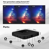 TX3 mini Plus Android 11 Smart TV Kutusu Amlogic S905W2 Dört Çekirdek 2GB RAM 16GB Depolama 24GHz WiFi EU Priz - 6