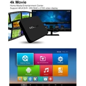 MXQ Pro 5G Full HD Medya Oynatıcı 1GB RAM 8GB Depolama RK30Board Dört Çekirdek Android 7.1 TV Kutusu Uzaktan Kumandalı UK Priz - 9