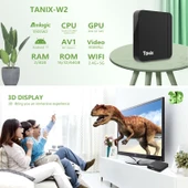 Tanix W2 Amlogic S905 Dört Çekirdekli Akıllı TV Set Üstü Kutusu 2GB RAM 16GB Depolama EU Priz - 7