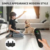 T15 Su Geçirmez Titreşimli ve Şoklu Elektronik Köpek Eğitim Tasması Siyah - 7
