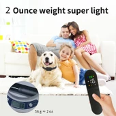 T15 Su Geçirmez Titreşimli ve Şoklu Elektronik Köpek Eğitim Tasması Siyah - 6