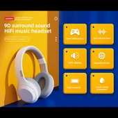 Lenovo TH10 Kablosuz Bluetooth Oyuncu Kulaklığı Siyah Gürültü Engelleme - 2