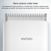 Xiaomi Enchen Boost Akıllı Hızlı Şarjlı Elektrikli Saç Kesme Makinesi Beyaz - 5