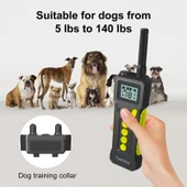 Tsattine T10 IP68 Su Geçirmez LCD Işıklı 2000FT Köpek Eğitim Cihazı - 5