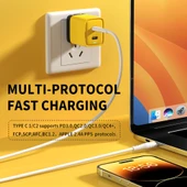 WK WP-U128 40W Çift USB-C Tipi Gallium Nitrit Şarj Cihazı ABD Prizi - 7