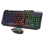 SHIPADOO D620 Kablolu RGB Aydınlatmalı 104 Tuşlu Oyun Klavye ve Mouse Seti - 2